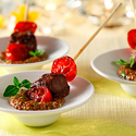Beef Pops with Grainy Mustard Sauce